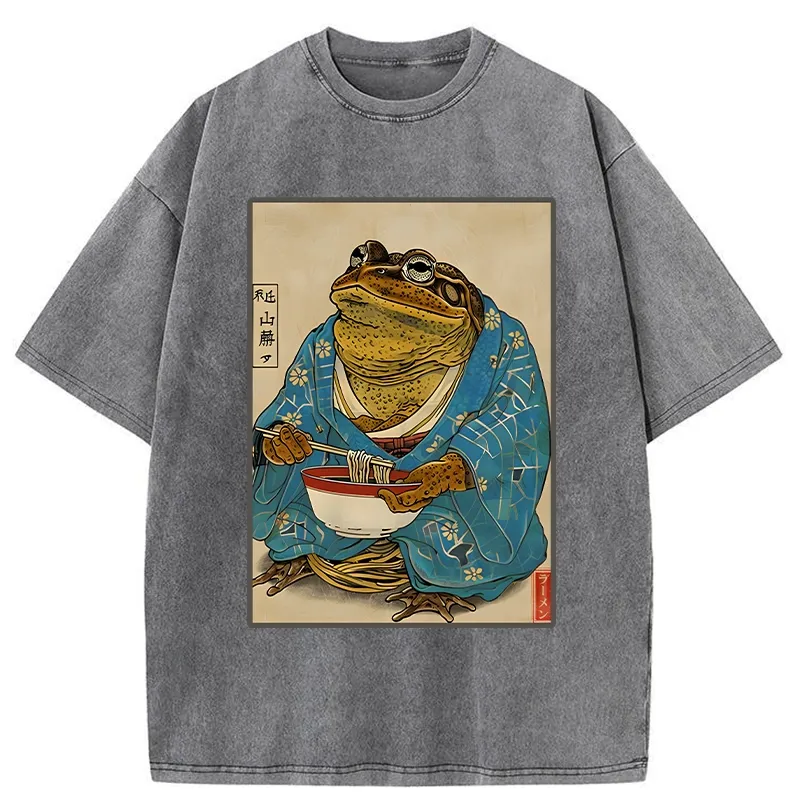 Tokyo-Tiger Ramen Lover Toad Washed T-Shirt