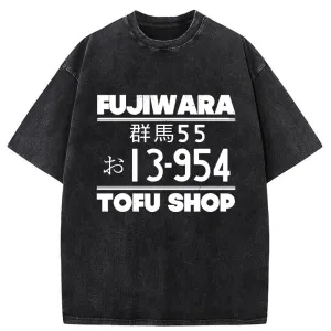 Image of Tokyo-Tiger Japanese Fujiwara Tofu Shop Washed T-Shirt