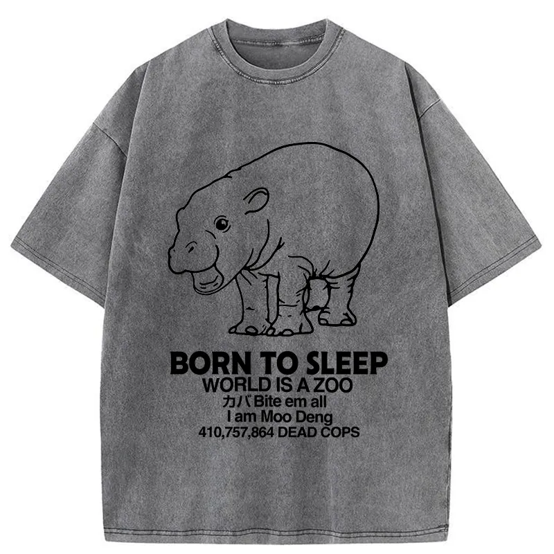 Tokyo-Tiger Born To Sleep Washed T-Shirt