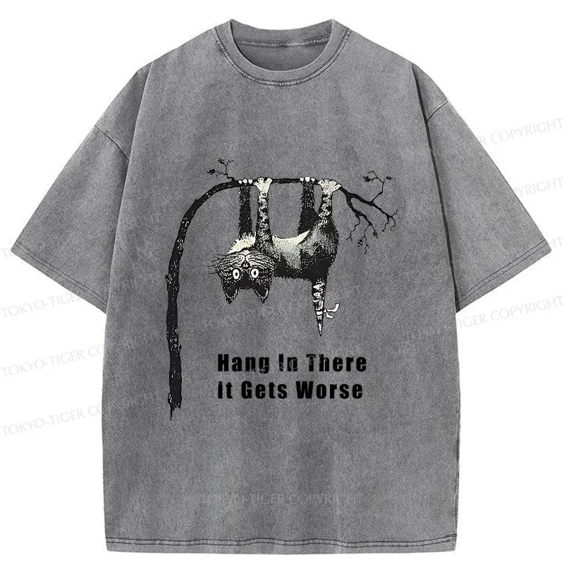 Tokyo-Tiger Cats In Dangerous Environments Washed T-Shirt
