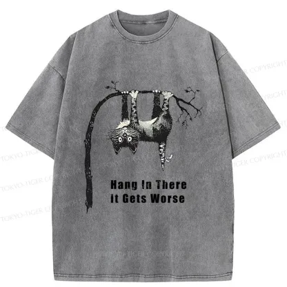 Tokyo-Tiger Cats In Dangerous Environments Washed T-Shirt