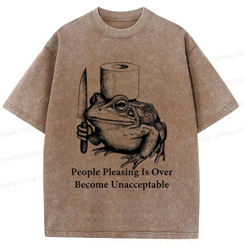 Tokyo-Tiger Refuse To Please Others Washed T-Shirt