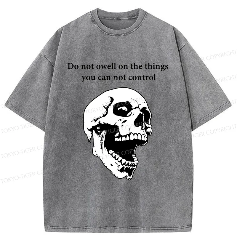 Tokyo-Tiger Warning From The Skull Washed T-Shirt