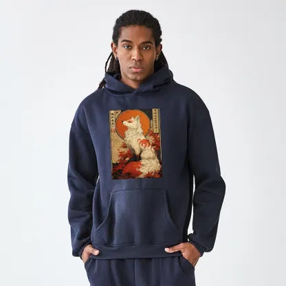 Tokyo-Tiger The Fox of Fates: A Tale of Nine Tails Aldult Fleece Hoodie