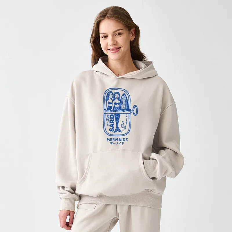 Tokyo-Tiger Mermaid Can Aldult Fleece Hoodie