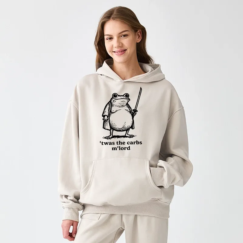 Tokyo-Tiger Funny Fat Samurai Frog Aldult Fleece Hoodie