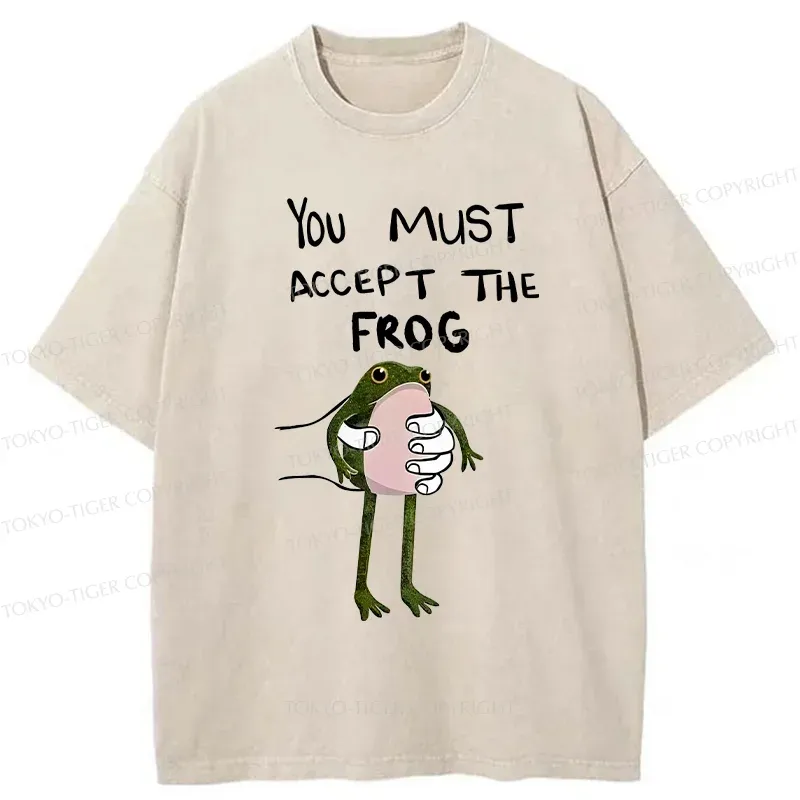 Tokyo-Tiger Accept This Frog Washed T-Shirt