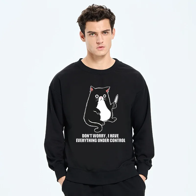 Tokyo-Tiger Cat Said Don't Worry Classic Sweatshirt