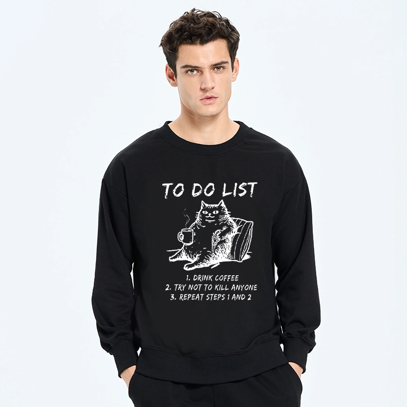 Tokyo-Tiger Cat's To-Do List Classic Sweatshirt