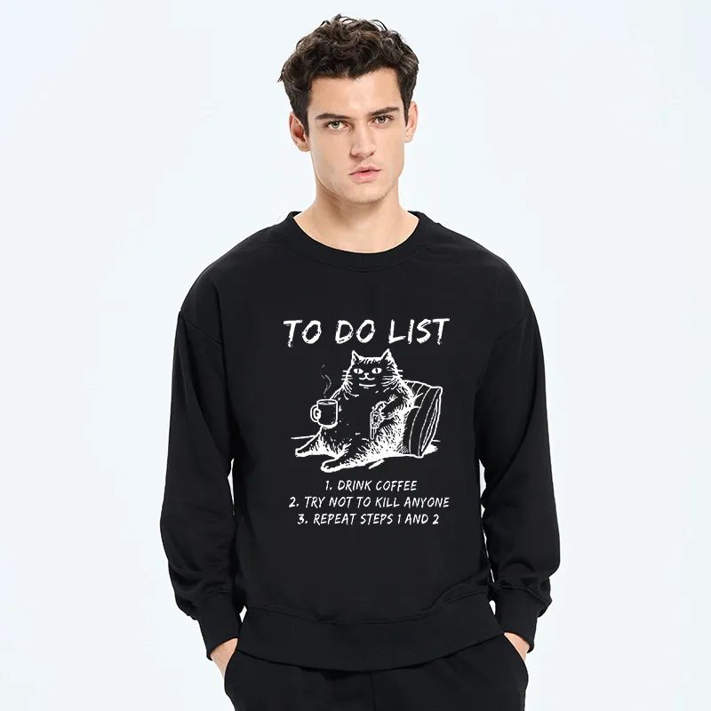 Tokyo-Tiger Cat's To-Do List Classic Sweatshirt