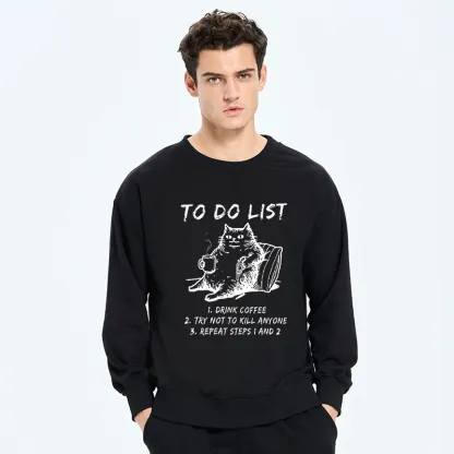 Tokyo-Tiger Cat's To-Do List Classic Sweatshirt
