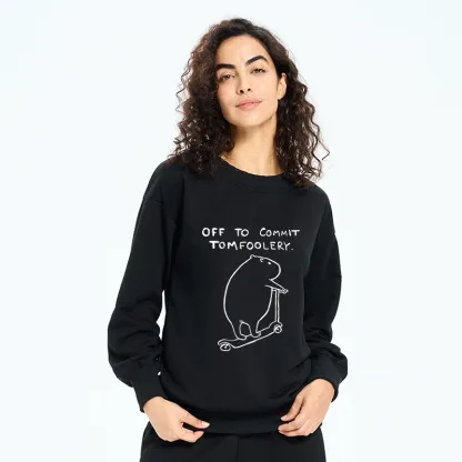 Tokyo-Tiger Capybara Is Ready To Do Something Bad Classic Sweatshirt