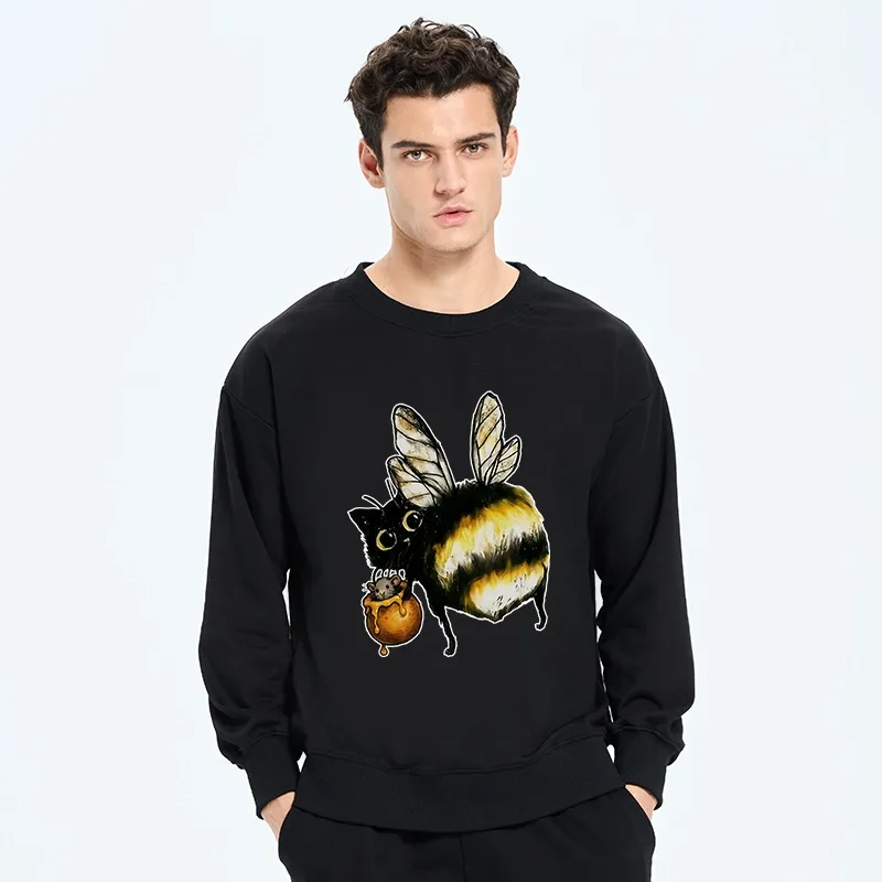 Tokyo-Tiger Cute Catbee Butt Classic Sweatshirt