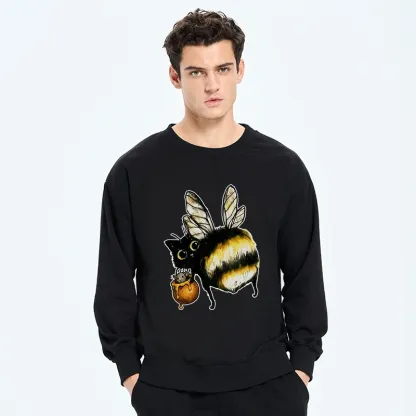 Tokyo-Tiger Cute Catbee Butt Classic Sweatshirt