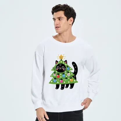 Tokyo-Tiger Christmas Tree Cat Classic Sweatshirt