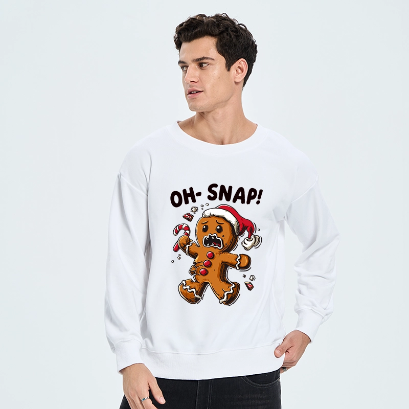 Tokyo-Tiger Oh Snap The Gingerbread Man's Christmas Chaos Classic Sweatshirt