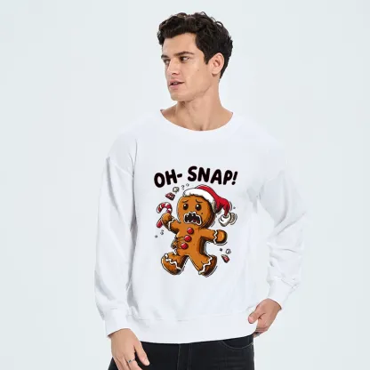 Tokyo-Tiger Oh Snap The Gingerbread Man's Christmas Chaos Classic Sweatshirt