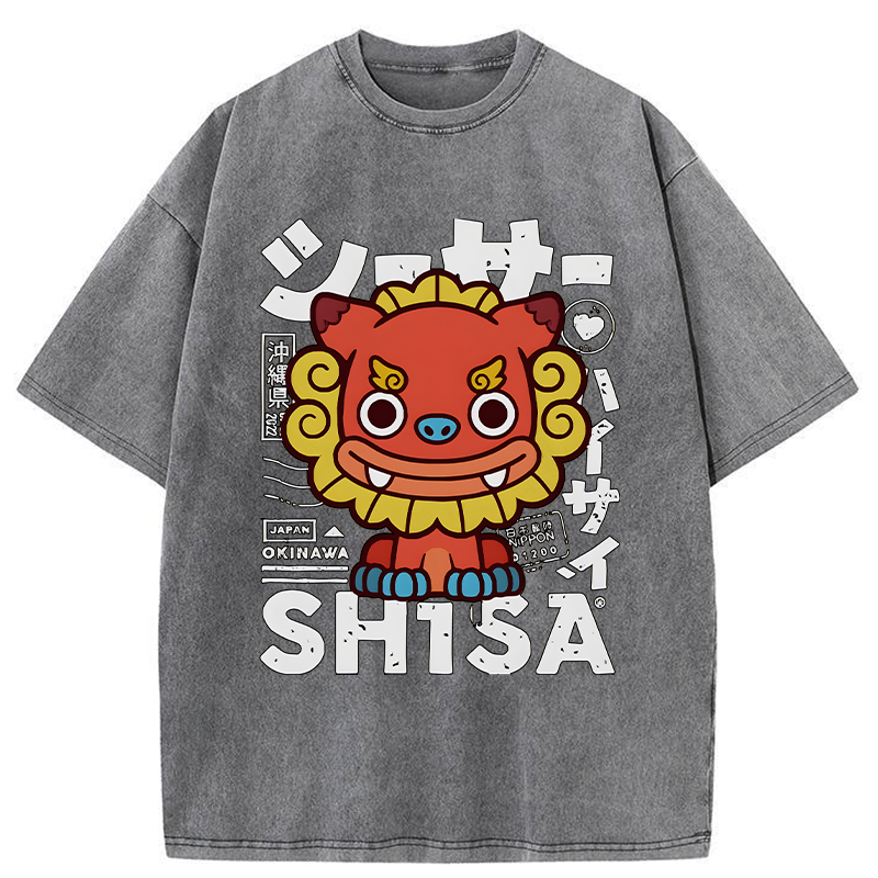 Tokyo-Tiger Okinawa Prefecture Japan Washed T-Shirt