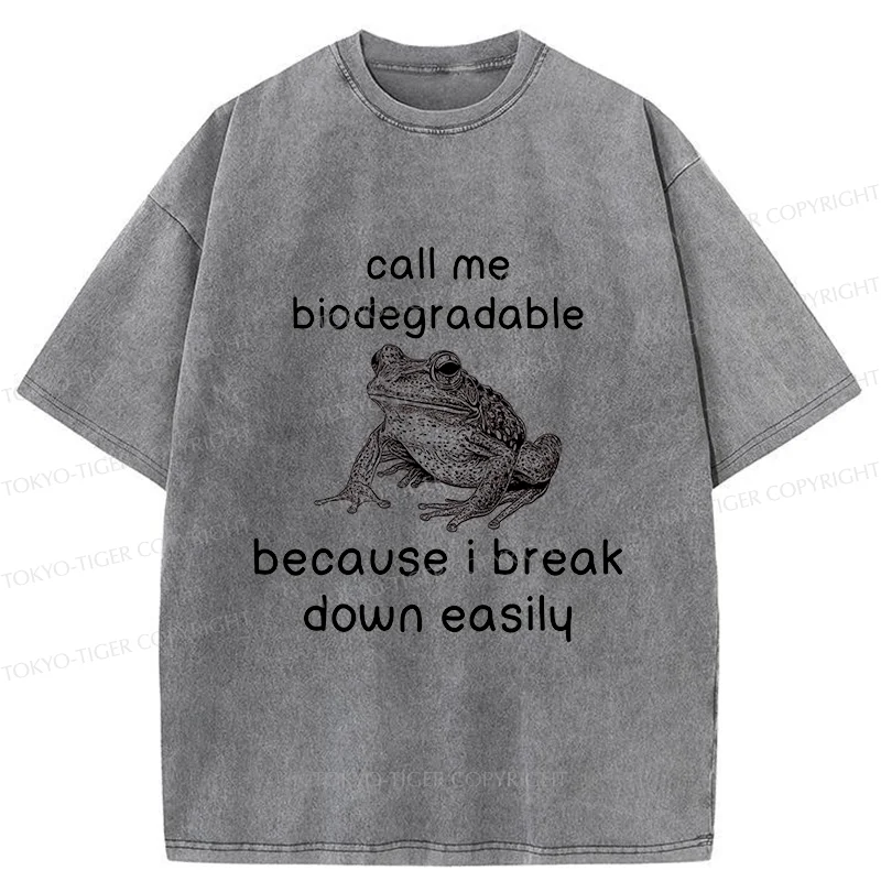 Tokyo-Tiger Biodegradable Frog Washed T-Shirt