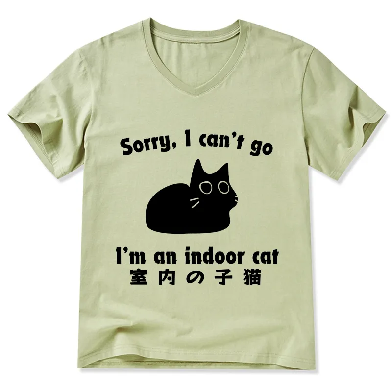 Tokyo-Tiger Indoor Kitten V-Neck Classic T-Shirt