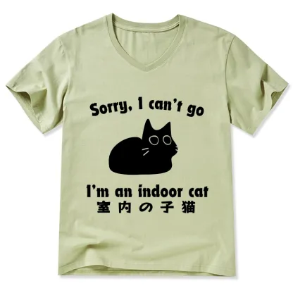 Tokyo-Tiger Indoor Kitten V-Neck Classic T-Shirt