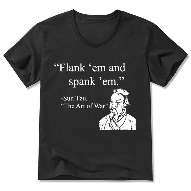 Tokyo-Tiger The Art Of War Funny V-Neck Classic T-Shirt