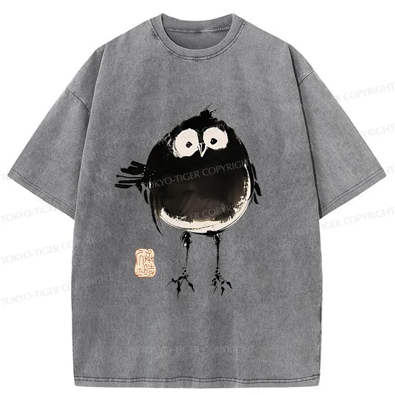 Tokyo-Tiger Fat Little Bird Washed T-Shirt