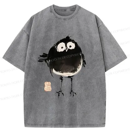 Tokyo-Tiger Fat Little Bird Washed T-Shirt