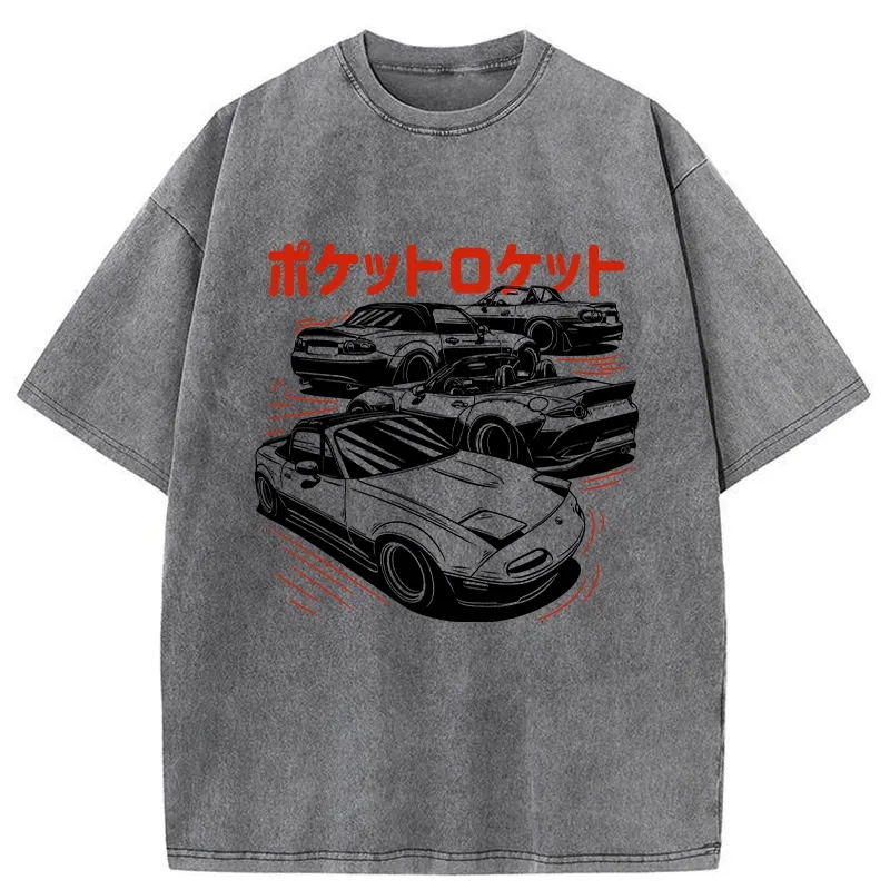 Tokyo-Tiger Pocket Rocket Washed T-Shirt
