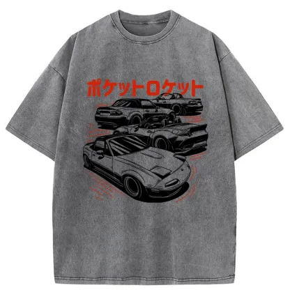 Tokyo-Tiger Pocket Rocket Washed T-Shirt