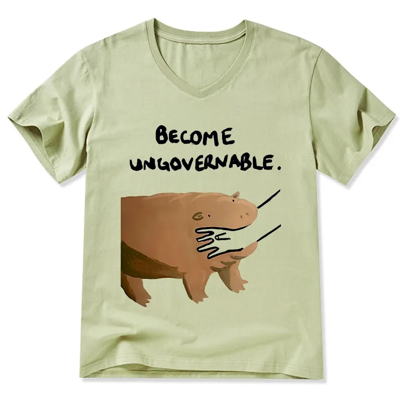 Tokyo-Tiger Moo Deng Bites Someone's Arm V-Neck Classic T-Shirt