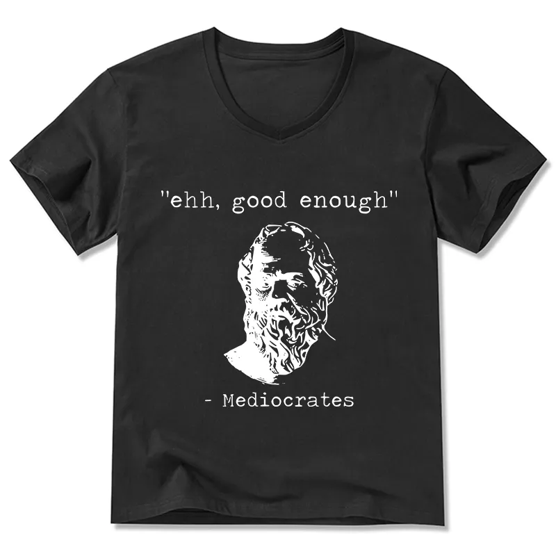 Tokyo-Tiger Mediocrates Meme V-Neck Classic T-Shirt