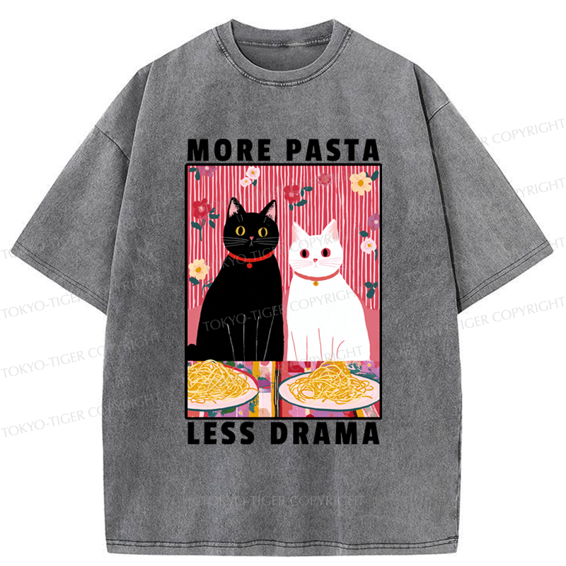 Tokyo-Tiger Love And Spaghetti Washed T-Shirt