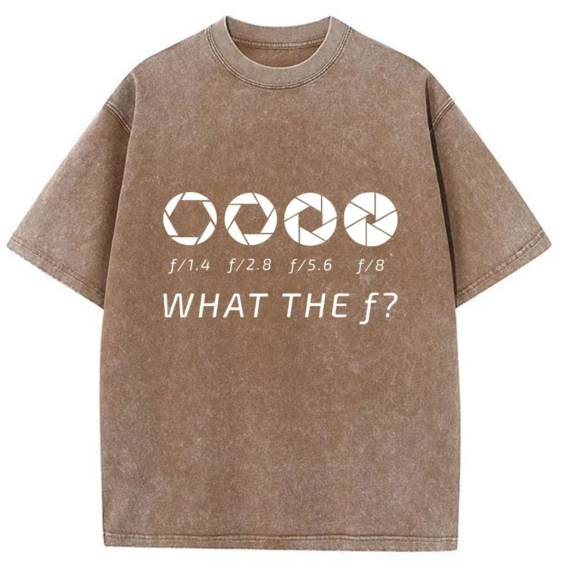 Tokyo-Tiger Aperture f-stop Funny Washed T-Shirt