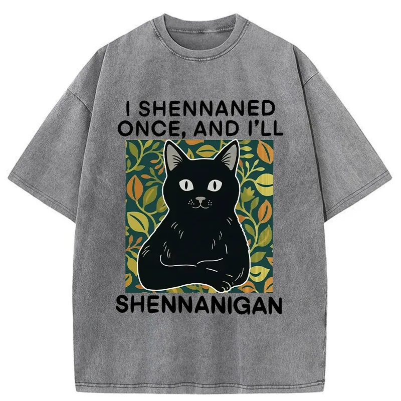 Tokyo-Tiger The Lying Cat Washed T-Shirt