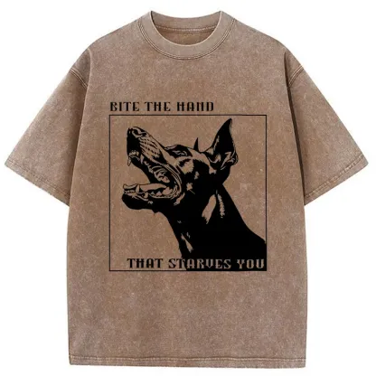 Tokyo-Tiger Rebellious Dog Meme Washed T-Shirt