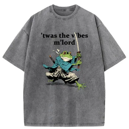 Tokyo-Tiger The Frog Samurai Washed T-Shirt
