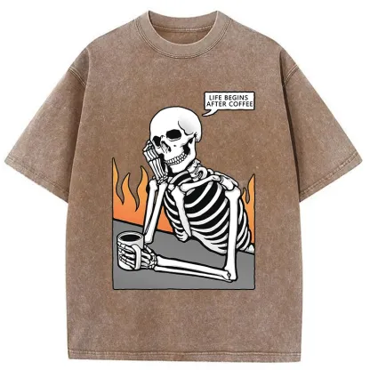 Tokyo-Tiger Coffee Is The Preferred Choice Washed T-Shirt