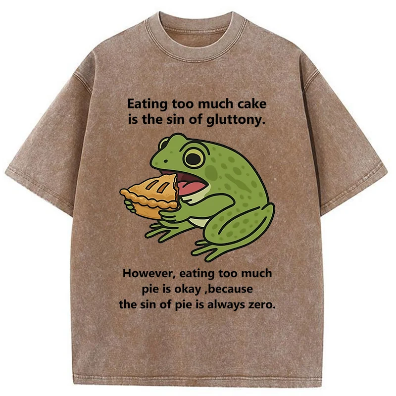 Tokyo-Tiger Sin Of Pie Is Always Zero Washed T-Shirt