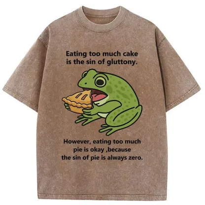 Tokyo-Tiger Sin Of Pie Is Always Zero Washed T-Shirt