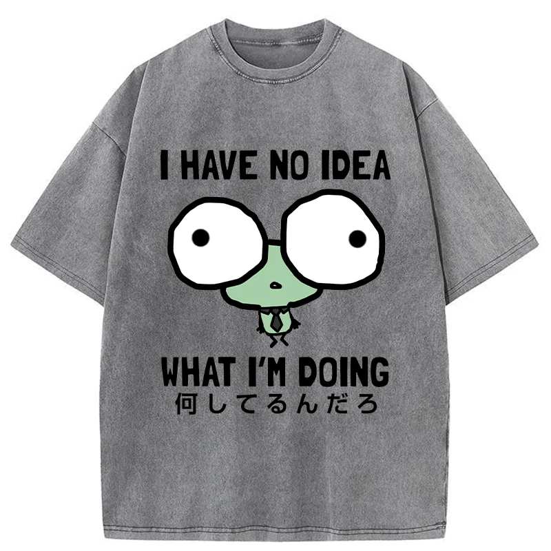 Tokyo-Tiger Silly Frog At Work Washed T-Shirt