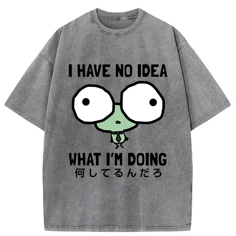 Tokyo-Tiger Silly Frog At Work Washed T-Shirt Sale