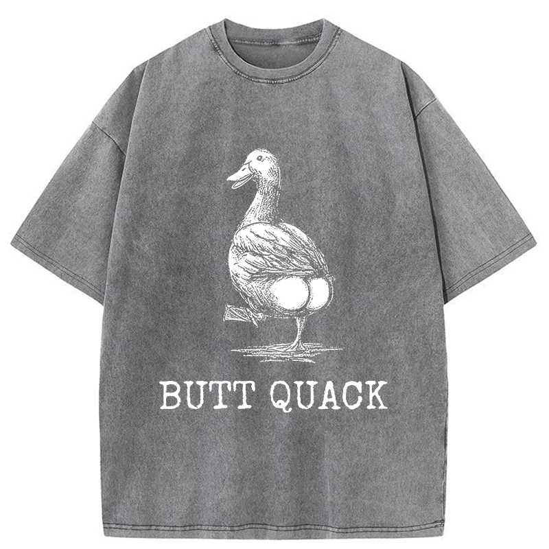 Tokyo-Tiger Butt Crack Funny Washed T-Shirt