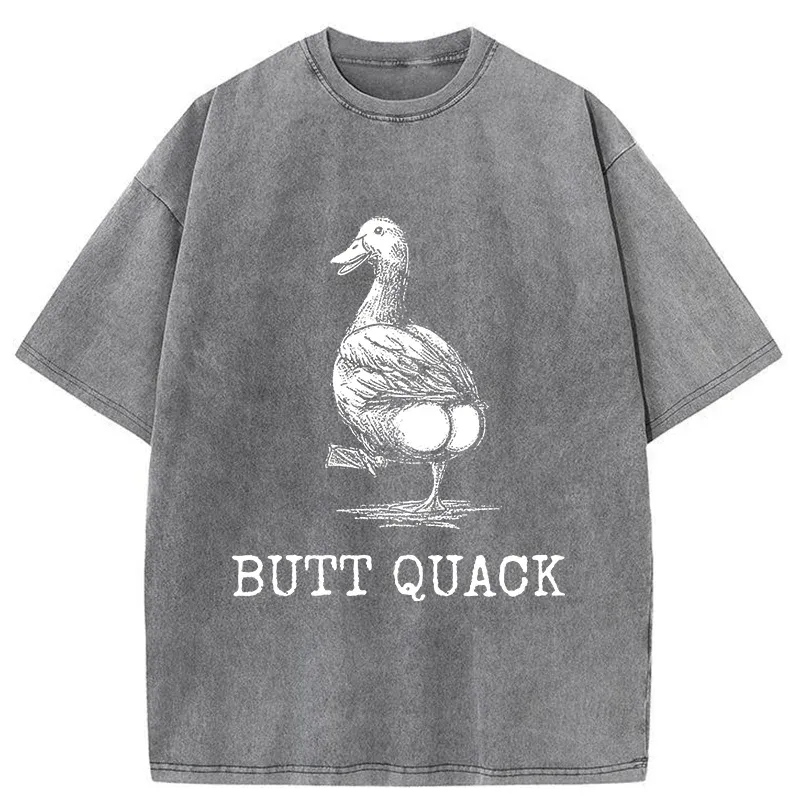 Tokyo-Tiger Butt Crack Funny Washed T-Shirt