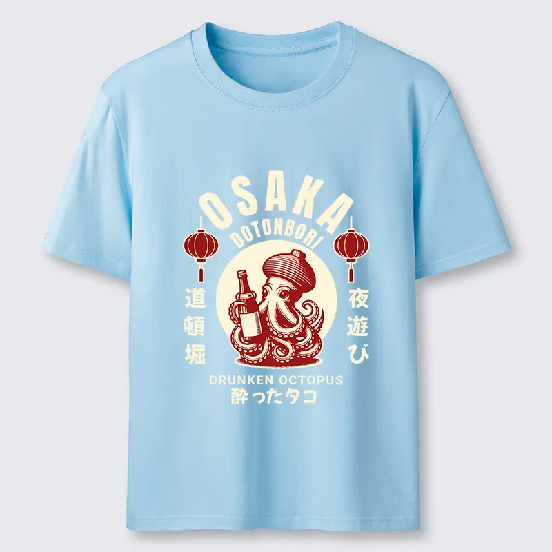 Tokyo-Tiger Retro Osaka Octopus Classic T-Shirt