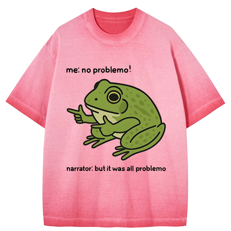 Tokyo-Tiger Stupid Frog Meme Gradient Washed T-Shirt