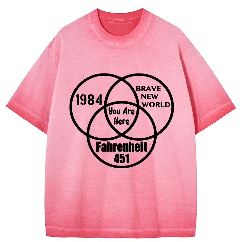 Tokyo-Tiger Multidimensional Thinking And Rebellion Gradient Washed T-Shirt