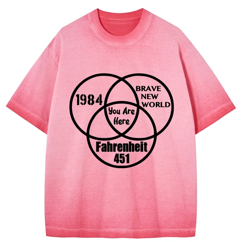 Tokyo-Tiger Multidimensional Thinking And Rebellion Gradient Washed T-Shirt