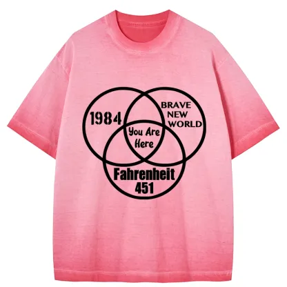 Tokyo-Tiger Multidimensional Thinking And Rebellion Gradient Washed T-Shirt