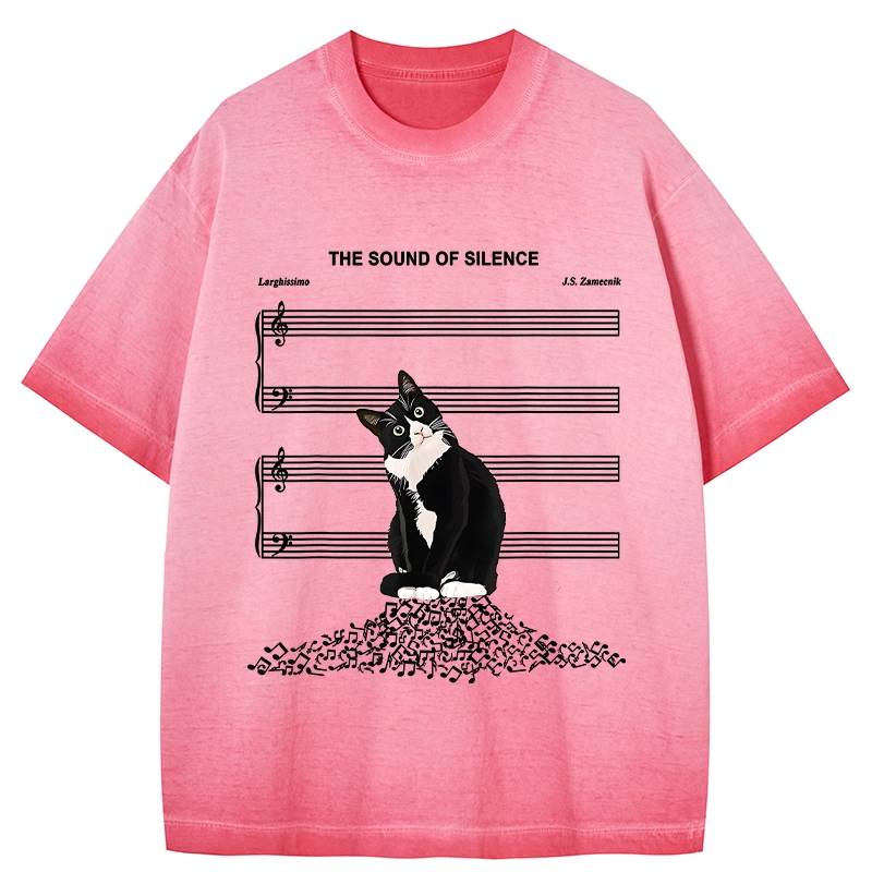 Tokyo-Tiger The Sound Of Silence Gradient Washed T-Shirt